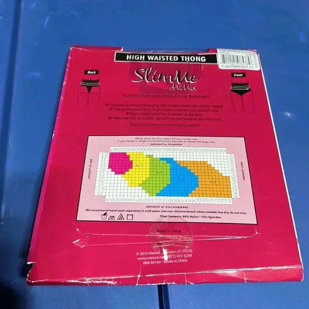SlimMe by MeMoi High‎ Waist Shape-wear Thong Medium